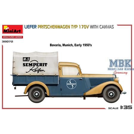 Liefer Pritschenwagen Typ 170V with canvas
