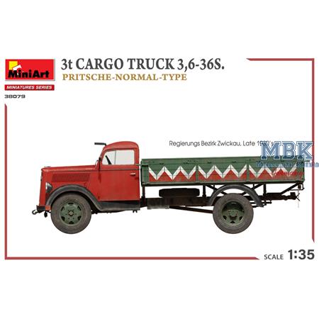 3t Cargo Truck 3,6-36S. Pritsche-Normal-Type