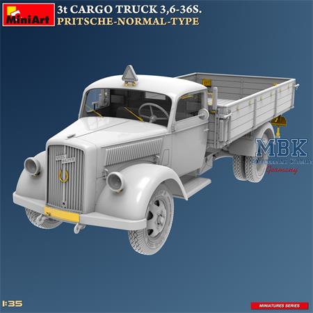 3t Cargo Truck 3,6-36S. Pritsche-Normal-Type
