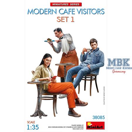 Modern Cafe Visitors Set 1