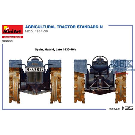 Agricultural Tractor Standard N Mod. 1934-36