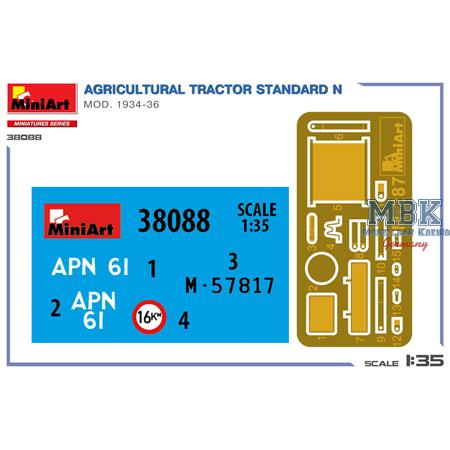 Agricultural Tractor Standard N Mod. 1934-36