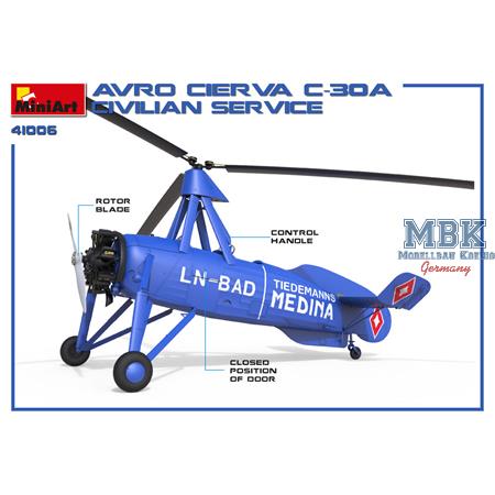 Avro Cierva C.30A Civilian Service