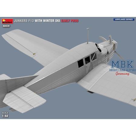 Junkers F13 with Winter ski. Early Prod.