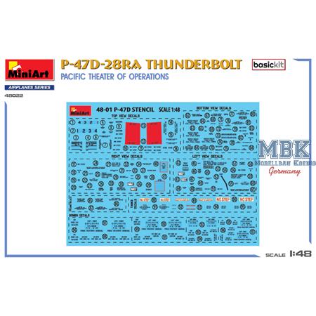 P-47D-28RA Thunderbolt Pacific Theater - Basic Kit