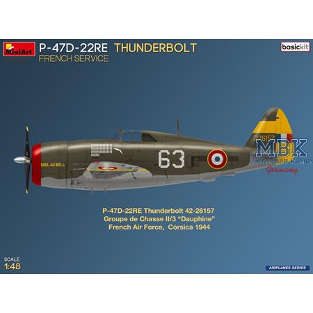 P-47D-22RE Thunderbolt. French Service - Basic Kit