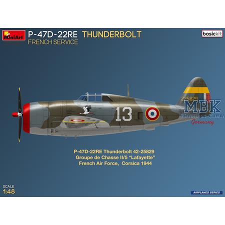 P-47D-22RE Thunderbolt. French Service - Basic Kit