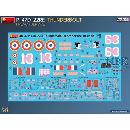 P-47D-22RE Thunderbolt. French Service - Basic Kit