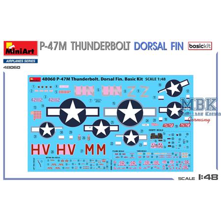 P-47M Thunderbolt. Dorsal Fin - Basic Kit
