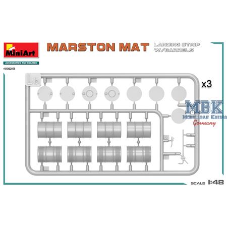 Marston Mat Landing Strip w/Barrels