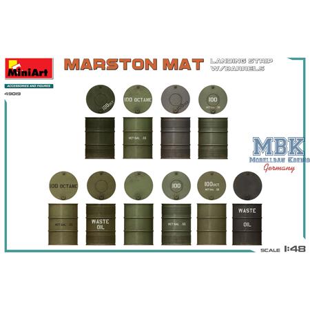 Marston Mat Landing Strip w/Barrels