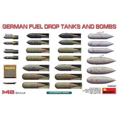 German Fuel Drop Tank and Bombs