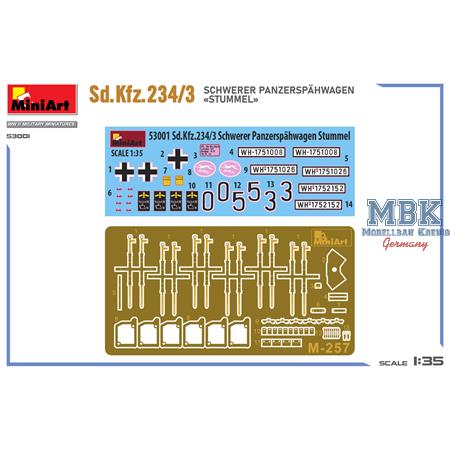 Sd.Kfz. 234/3 Schwerer Panzerspähwagen Stummel
