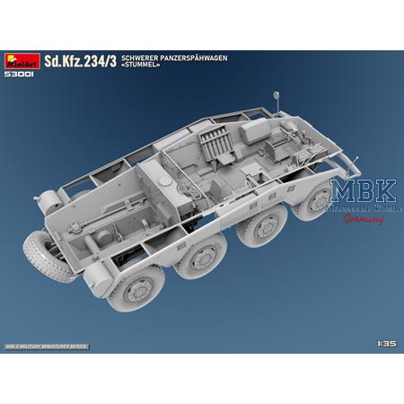 Sd.Kfz. 234/3 Schwerer Panzerspähwagen Stummel