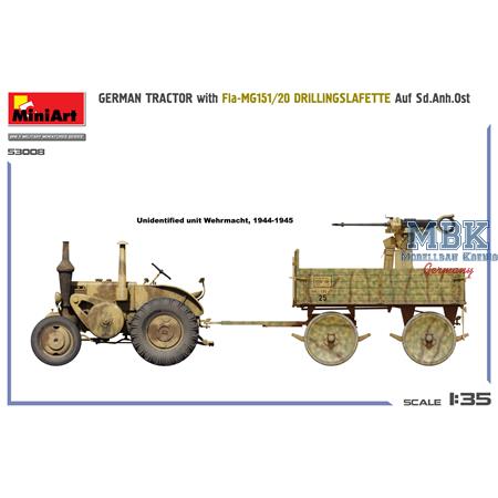 German Tractor w.Fla-MG151/20 Drilling, Sd.Anh.OST