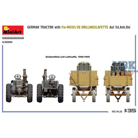 German Tractor w.Fla-MG151/20 Drilling, Sd.Anh.OST