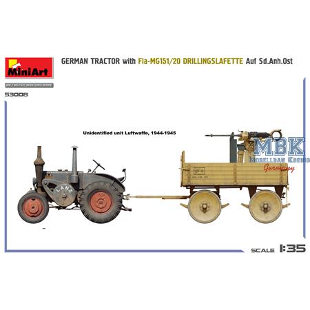 German Tractor w.Fla-MG151/20 Drilling, Sd.Anh.OST