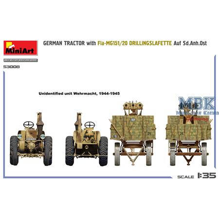 German Tractor w.Fla-MG151/20 Drilling, Sd.Anh.OST