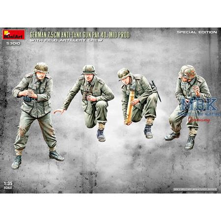 German 7,5 cm PaK 40 mid. w./crew SPECIAL EDITION