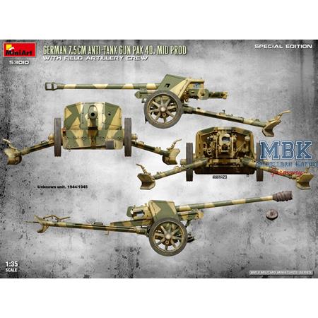 German 7,5 cm PaK 40 mid. w./crew SPECIAL EDITION
