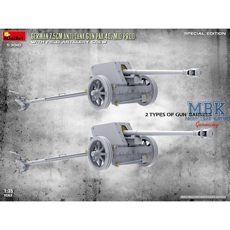 German 7,5 cm PaK 40 mid. w./crew SPECIAL EDITION