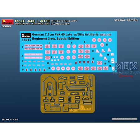 German 7,5 cm PaK 40 late w./crew SPECIAL EDITION