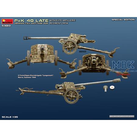 German 7,5 cm PaK 40 late w./crew SPECIAL EDITION