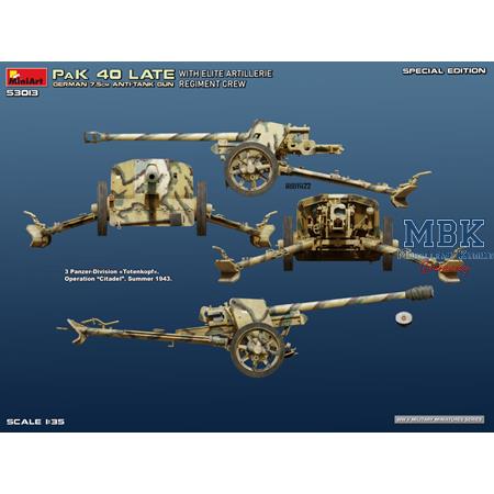 German 7,5 cm PaK 40 late w./crew SPECIAL EDITION