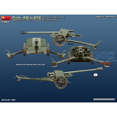German 7,5 cm PaK 40 late w./crew SPECIAL EDITION