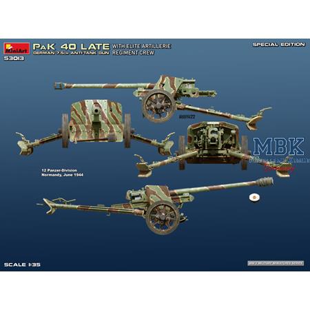 German 7,5 cm PaK 40 late w./crew SPECIAL EDITION