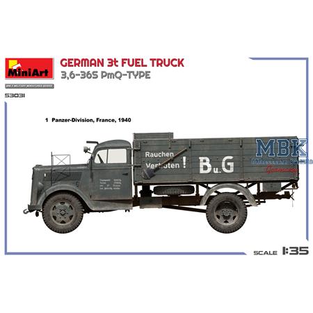 German 3t Fuel Truck 3,6-36S PmQ-Type