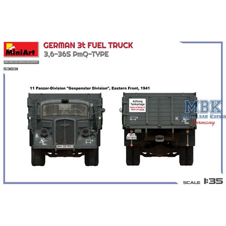 German 3t Fuel Truck 3,6-36S PmQ-Type