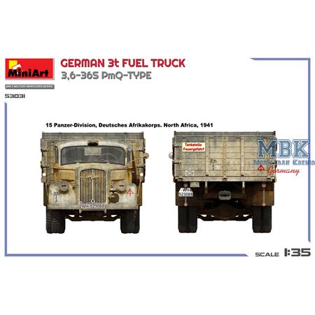 German 3t Fuel Truck 3,6-36S PmQ-Type