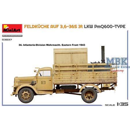 Feldküche auf 3,6-36S 3t Lkw PmQ600-Type