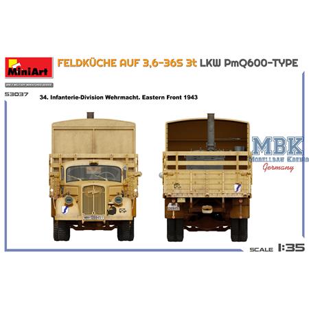 Feldküche auf 3,6-36S 3t Lkw PmQ600-Type
