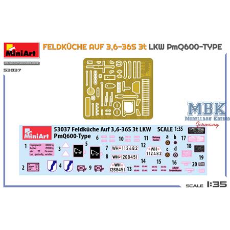 Feldküche auf 3,6-36S 3t Lkw PmQ600-Type
