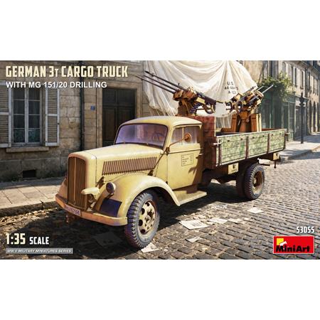 German 3t Cargo Truck with  MG 151/20 Drilling