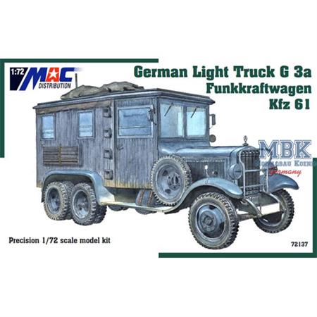 German Light Truck G3 Funkkraftwagen Kfz 61