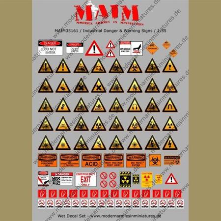Industrial Danger & Warning Signs - Decal Set