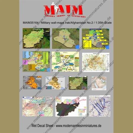 Military Wall Maps Irak/Afghanistan No. 2