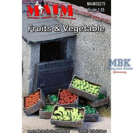 Früchte und Gemüse in Kisten / Fruits + Vegetables