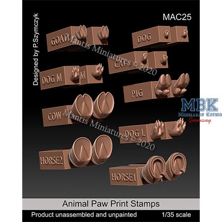 Animal Paw Print Stamps