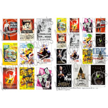 French Movie Posters - 1940s, 50s, 60s & 70s