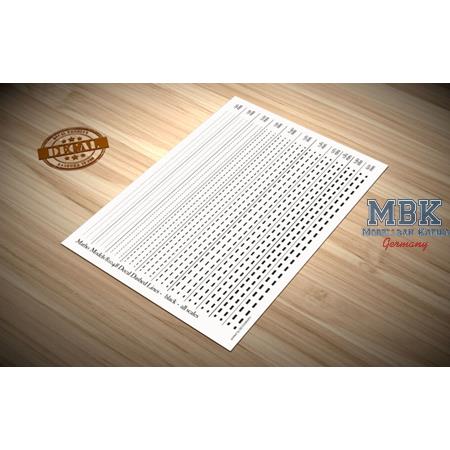 Decal dashed lines Black
