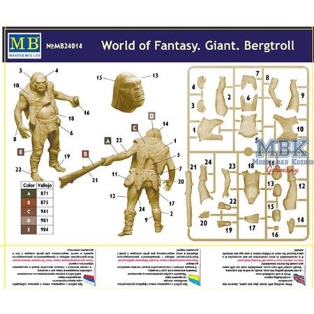 World of Fantasy - Giant - Bergtroll  1/24