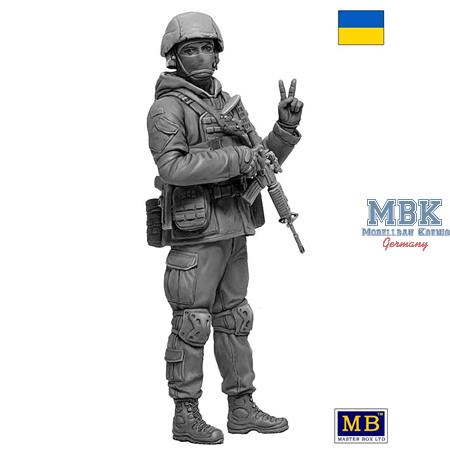 Ukrainian soldier - Defence of Kyiv, March 2022