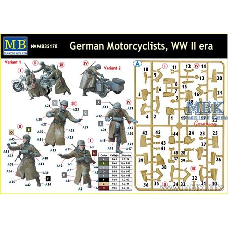 German Motorcyclists, WWII era