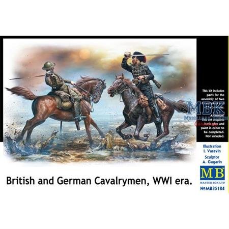 British and German Cavalrymen, WWI era