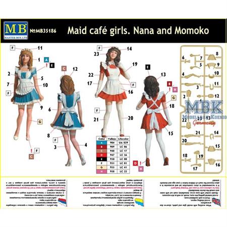 Maid Cafe Girls -  Nana and Momoko 1/35