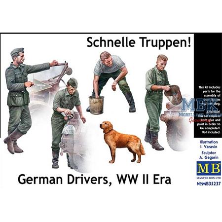 Schnelle Truppen!  German Drivers, WW II Era